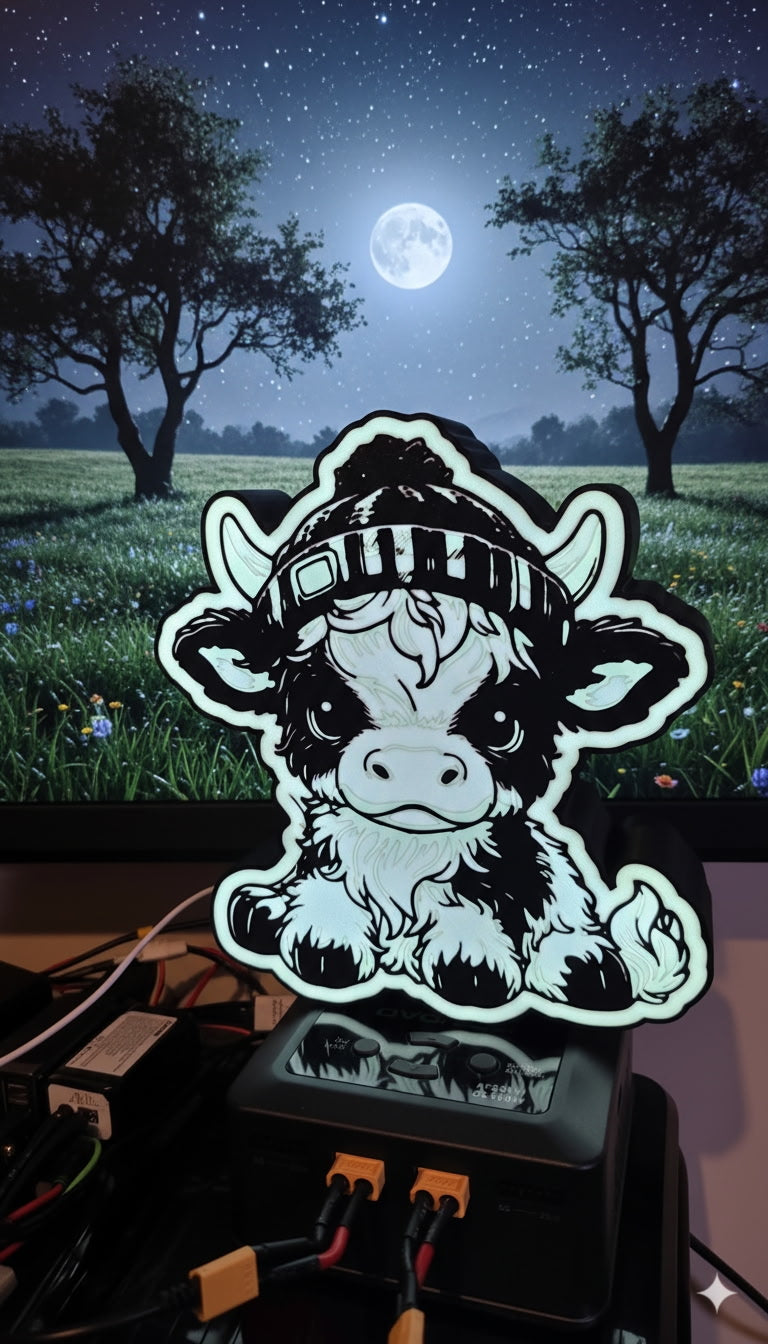 Highland Cow Light Box