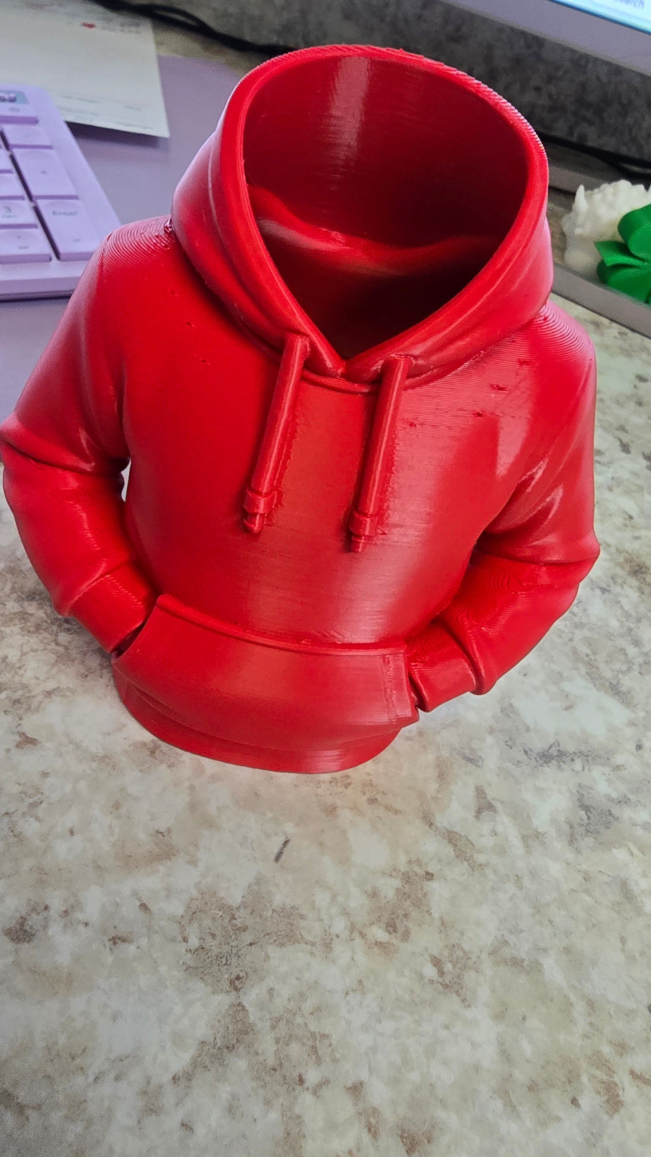 Red Hoodie Pen Holder